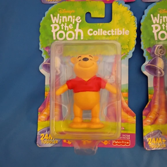 Vintage Fisher Price 4 Piece Winnie The Pooh Collectable Toys. - Picture 4 of 7